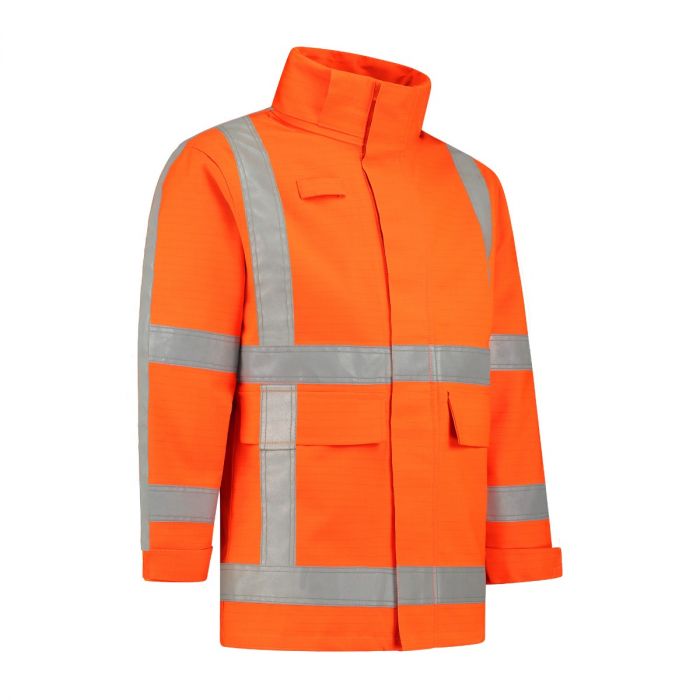 Dapro Blaze Multinorm Raincoat - Size - Hi-Vis Oranje - Flame-retardant , Anti-Static , Welding Proof , Arc Flash Protection and Chemical resistent