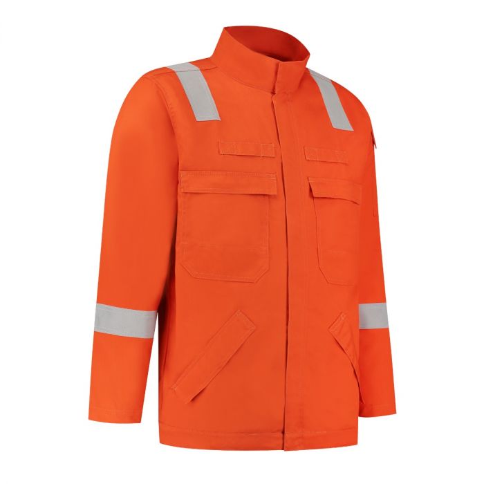 Dapro Diamond Multinorm Jacket 98% Cotton - Size - Orange - Flame-Retardant , Anti-Static , Welding , Arc Flash Protection and Chemical Resistant