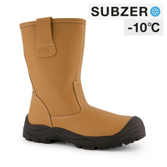 Dapro Elements 4 S3 C SubZero&reg; Fur Lined Safety Boots - Size - Light Brown - Steel Toecap Anti-Perforation Steel Midsole