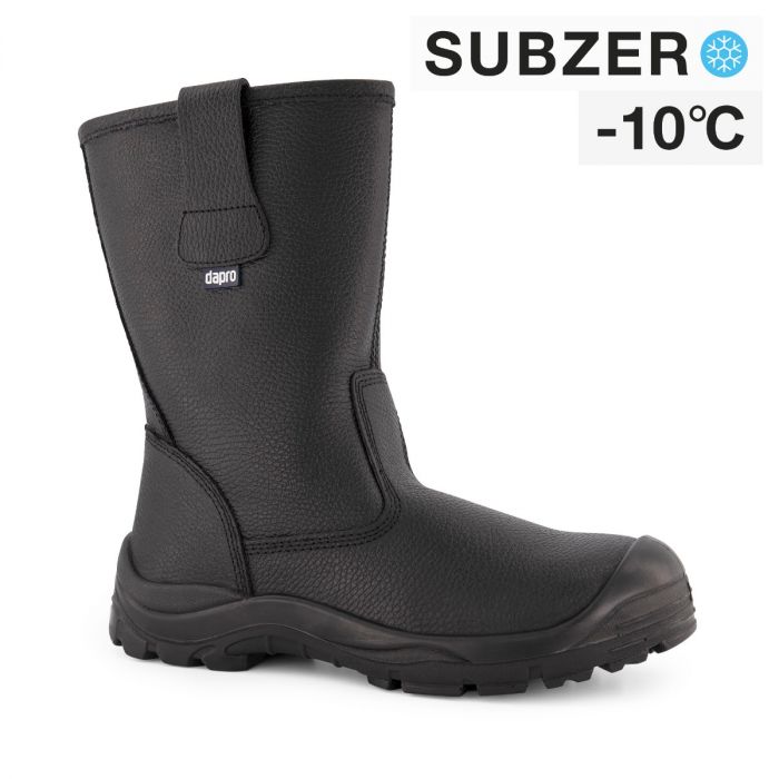 Dapro Intrepid S3 C SubZero&reg; Fur Lined Safety Boots - Size - Black - Steel Toecap and Anti-Perforation Steel Midsole